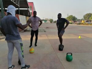 Kettlebell work outs in Ghana